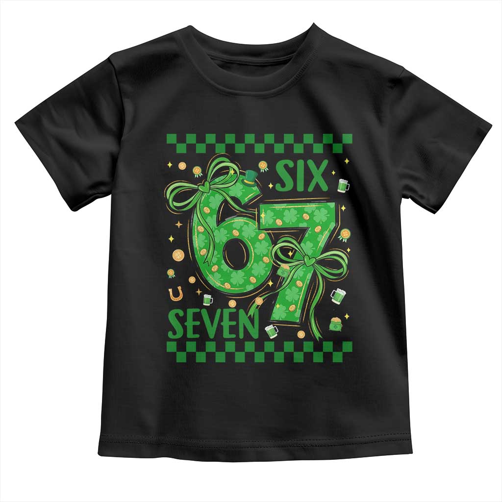Funny St Patricks Day Toddler T Shirt Six Seven Meme Irish Gag Gift
