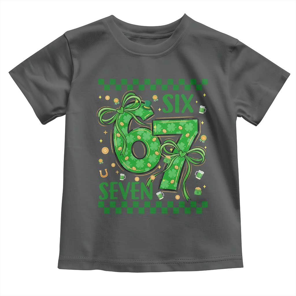 Funny St Patricks Day Toddler T Shirt Six Seven Meme Irish Gag Gift
