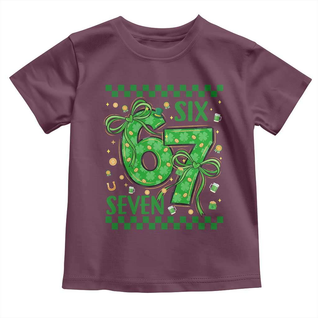 Funny St Patricks Day Toddler T Shirt Six Seven Meme Irish Gag Gift