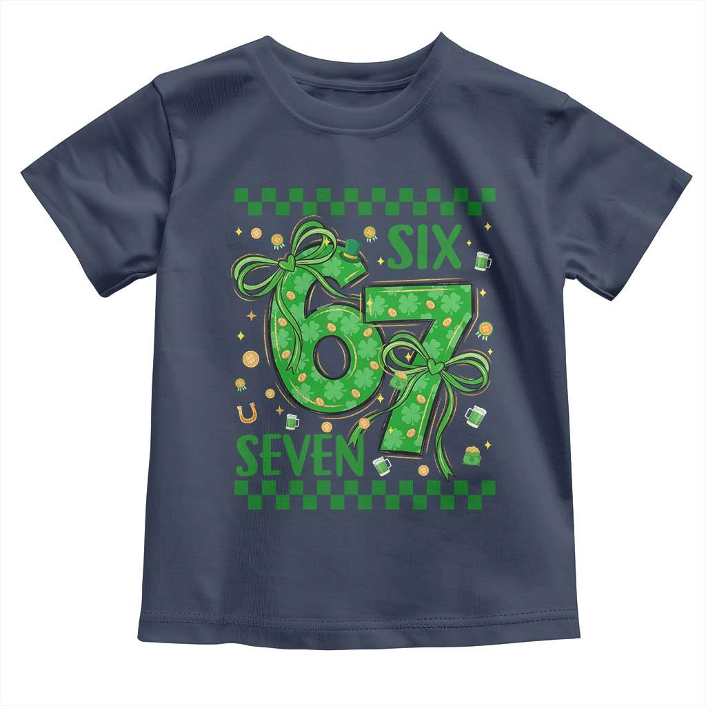 Funny St Patricks Day Toddler T Shirt Six Seven Meme Irish Gag Gift