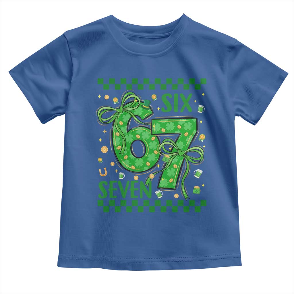 Funny St Patricks Day Toddler T Shirt Six Seven Meme Irish Gag Gift