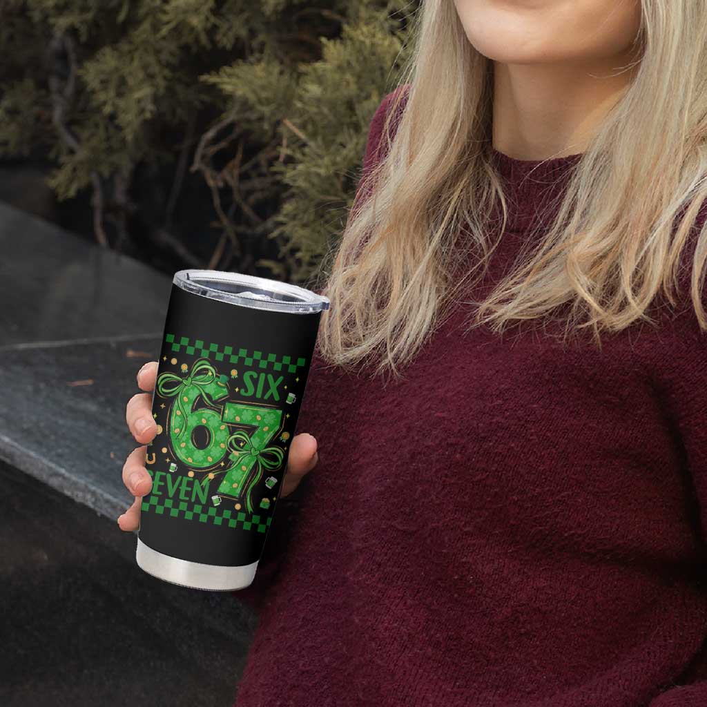 Funny St Patricks Day Tumbler Cup Six Seven Meme Irish Gag Gift