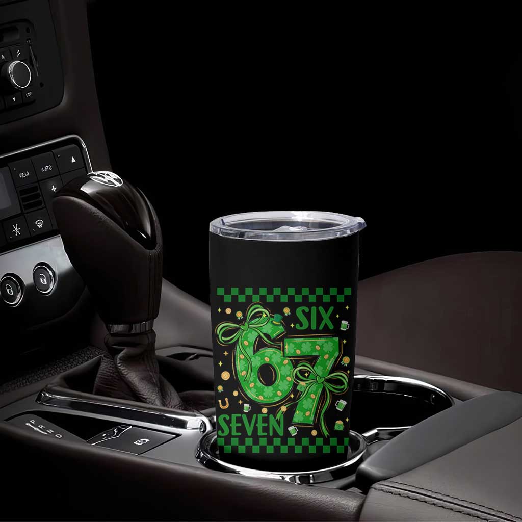 Funny St Patricks Day Tumbler Cup Six Seven Meme Irish Gag Gift