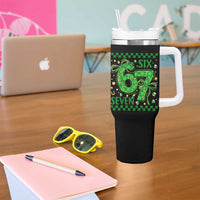 Funny St Patricks Day Tumbler With Handle Six Seven Meme Irish Gag Gift