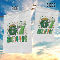 Funny St Patricks Day Six Seven Meme Garden Flag Irish American Gift