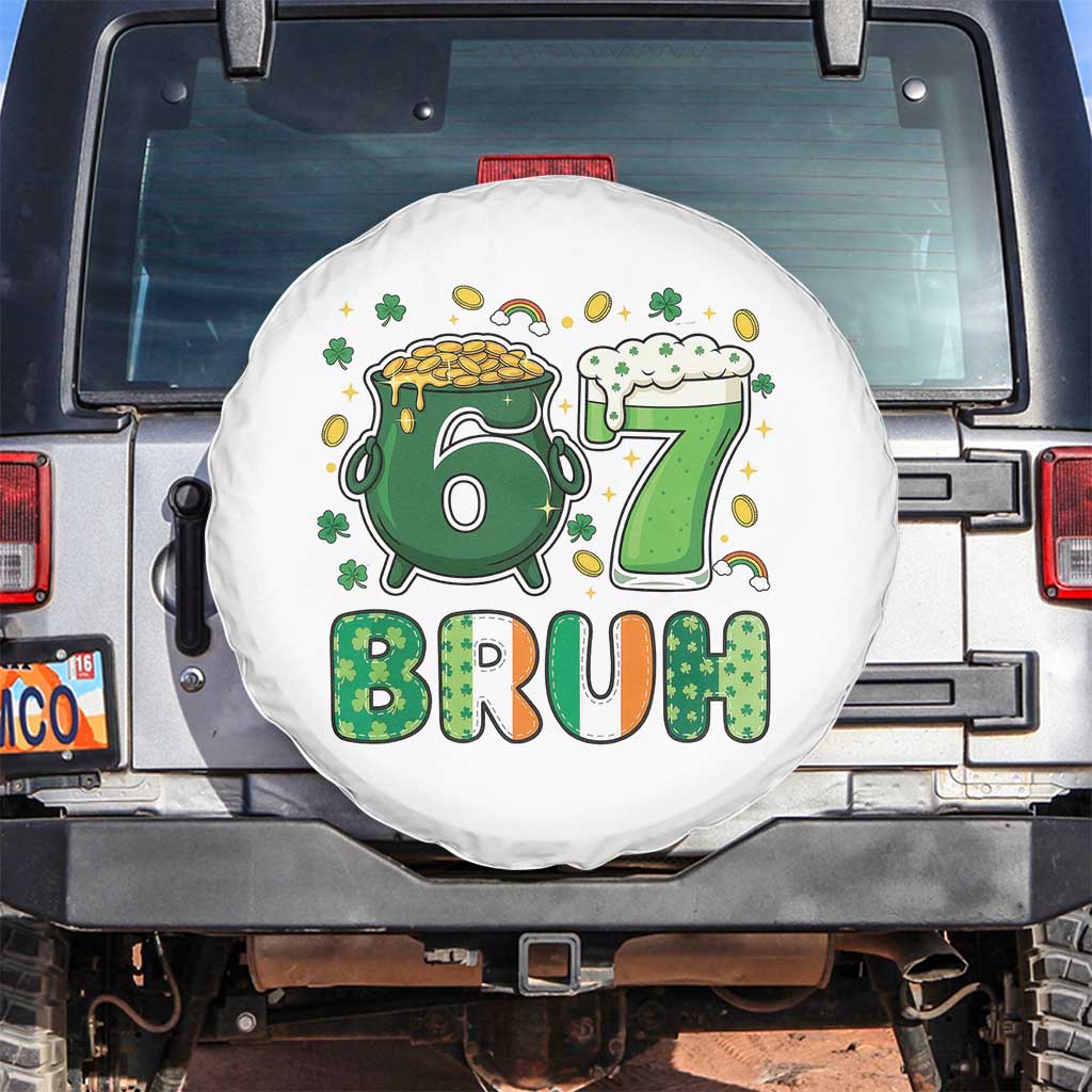 Funny St Patricks Day Six Seven Meme Spare Tire Cover Irish American Gift