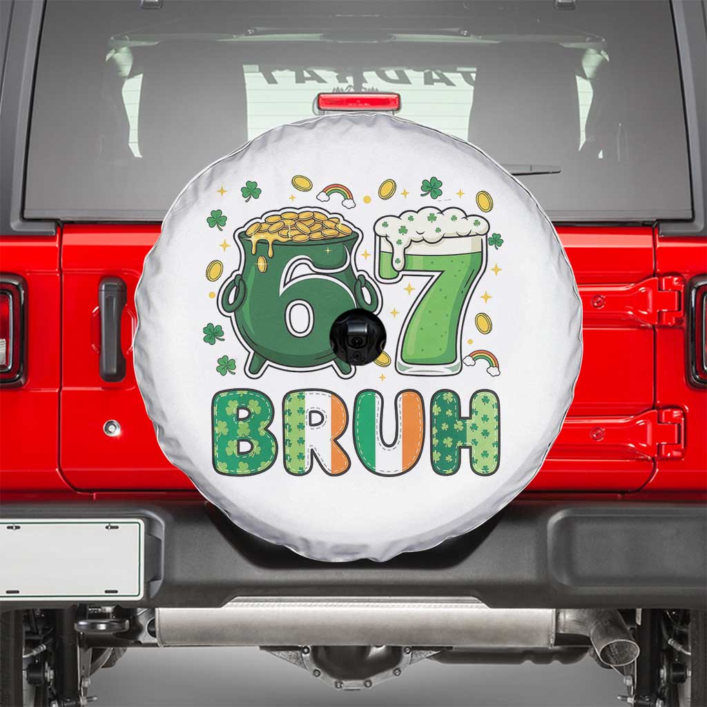 Funny St Patricks Day Six Seven Meme Spare Tire Cover Irish American Gift