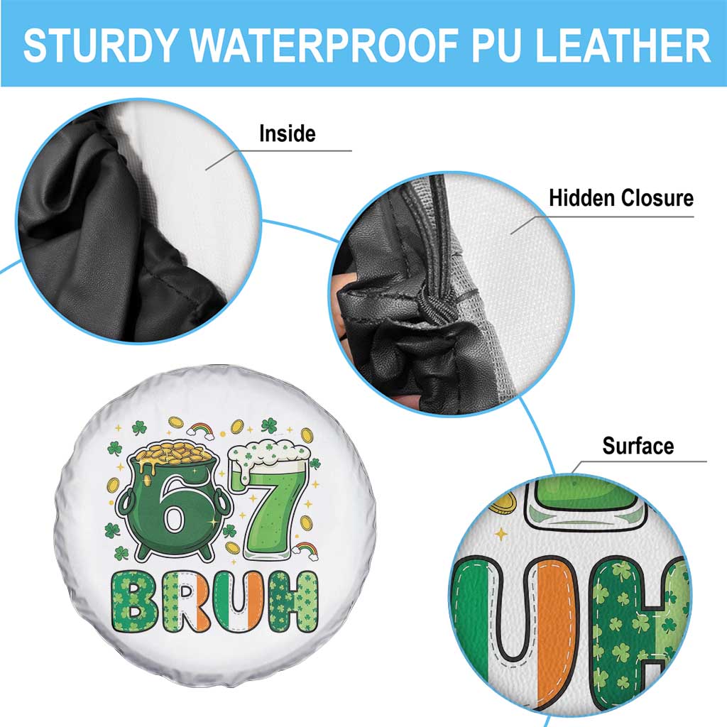 Funny St Patricks Day Six Seven Meme Spare Tire Cover Irish American Gift