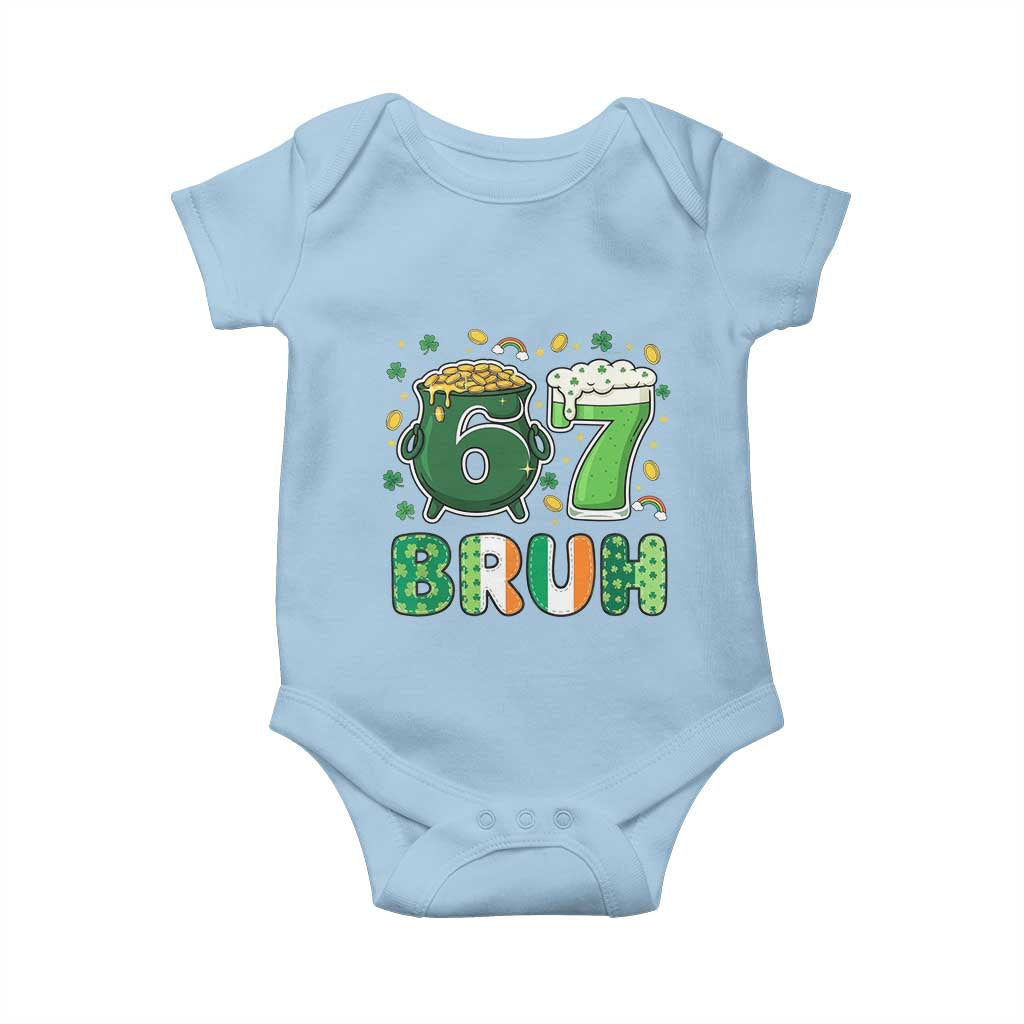 Funny St Patricks Day Six Seven Meme Baby Onesie Irish American Gift
