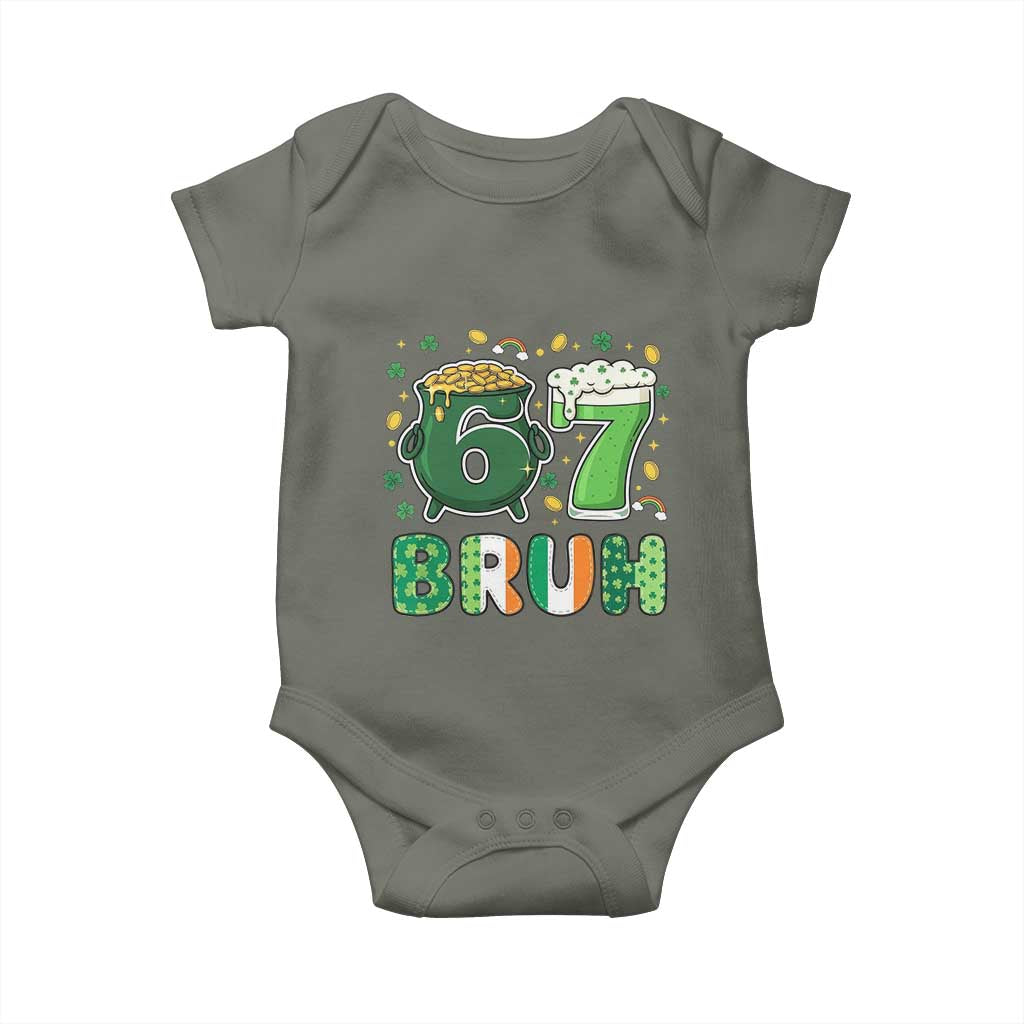 Funny St Patricks Day Six Seven Meme Baby Onesie Irish American Gift