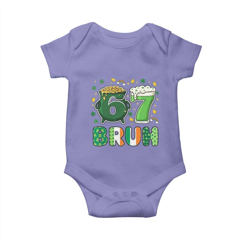 Funny St Patricks Day Six Seven Meme Baby Onesie Irish American Gift