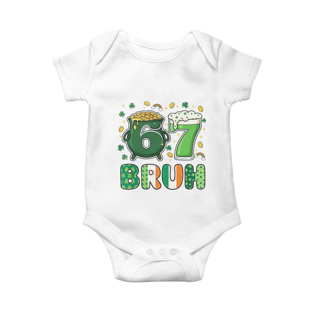Funny St Patricks Day Six Seven Meme Baby Onesie Irish American Gift