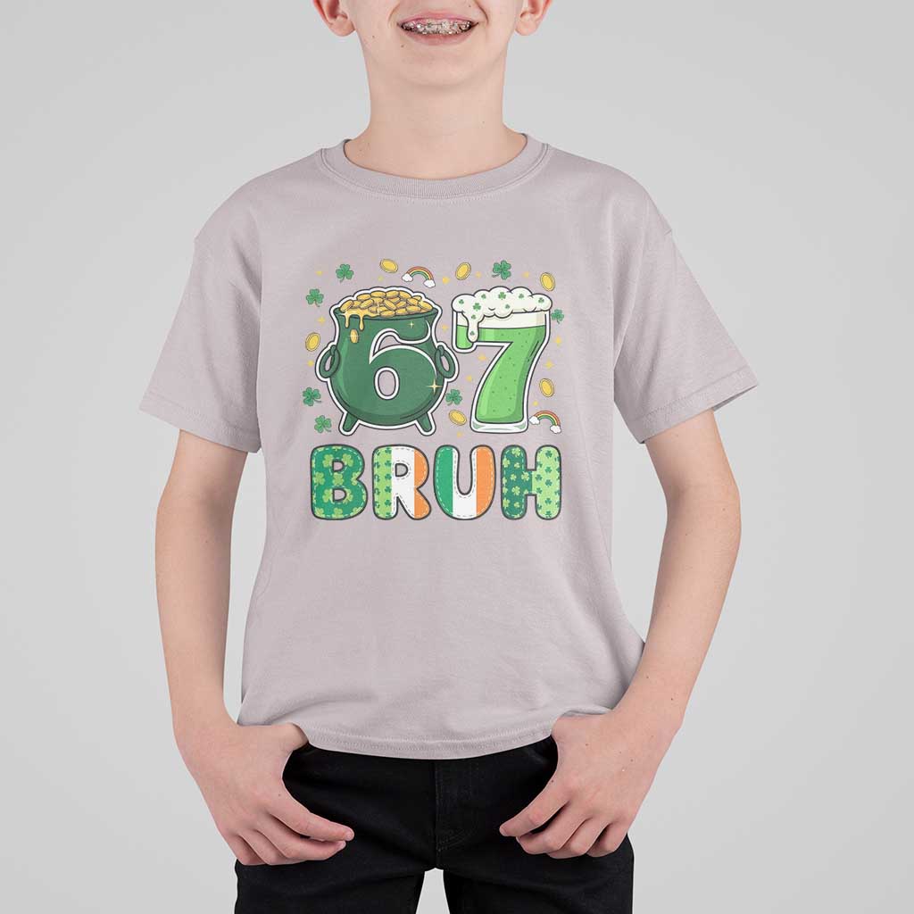 Funny St Patricks Day Six Seven Meme T Shirt For Kid Irish American Gift