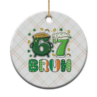 Funny St Patricks Day Six Seven Meme Ceramic Ornament Irish American Gift