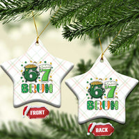Funny St Patricks Day Six Seven Meme Ceramic Ornament Irish American Gift