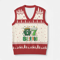 Funny St Patricks Day Six Seven Meme V-Neck Knit Sweater Vest Irish American Gift