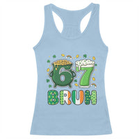 Funny St Patricks Day Six Seven Meme Racerback Tank Top Irish American Gift