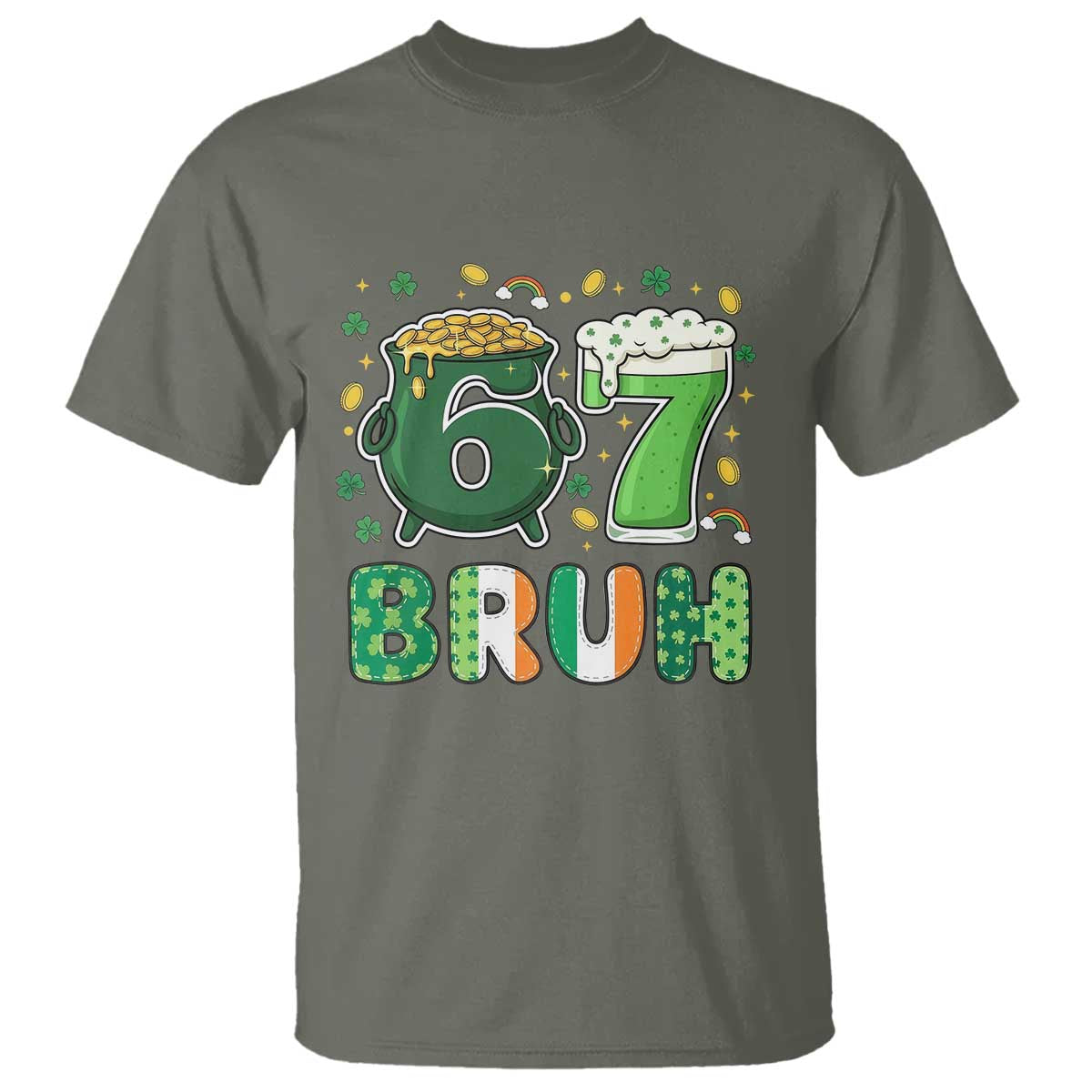 Funny St Patricks Day Six Seven Meme T Shirt Irish American Gift