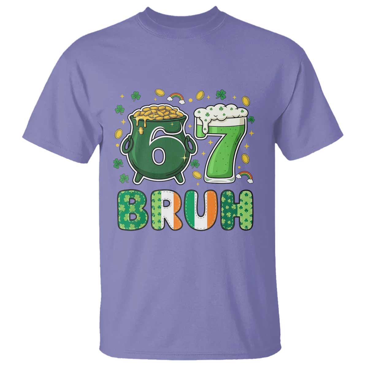 Funny St Patricks Day Six Seven Meme T Shirt Irish American Gift