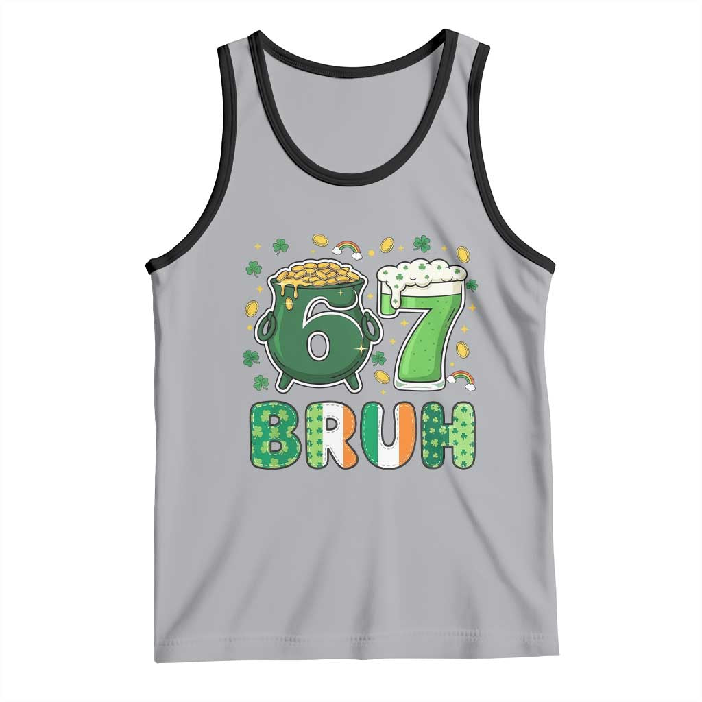 Funny St Patricks Day Six Seven Meme Tank Top Irish American Gift
