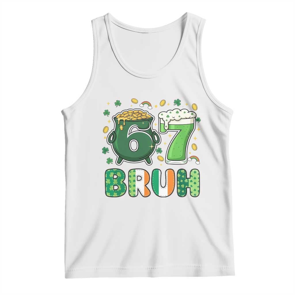 Funny St Patricks Day Six Seven Meme Tank Top Irish American Gift