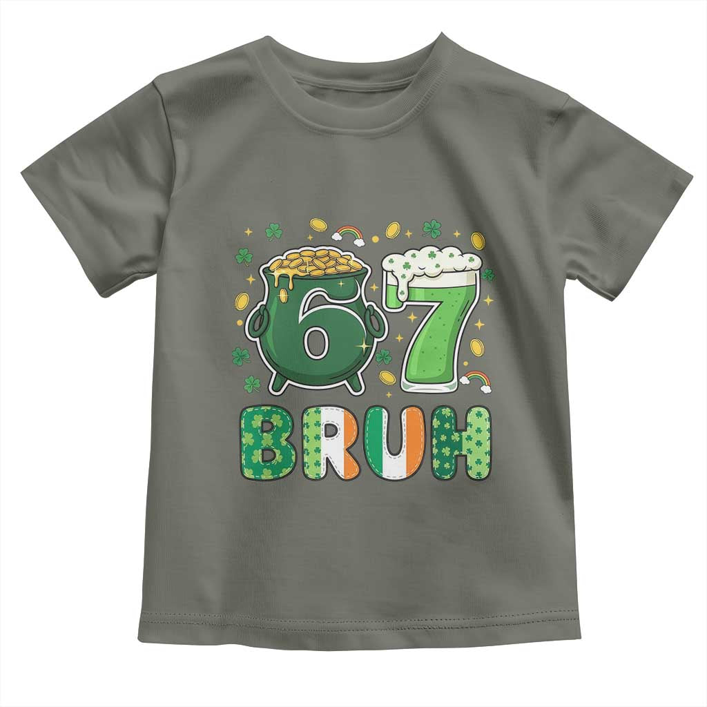 Funny St Patricks Day Six Seven Meme Toddler T Shirt Irish American Gift