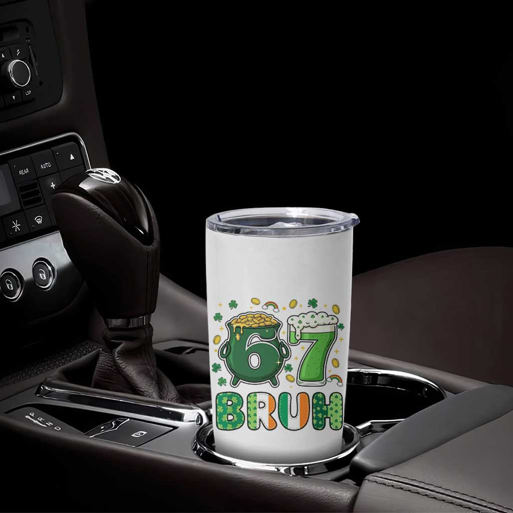 Funny St Patricks Day Six Seven Meme Tumbler Cup Irish American Gift
