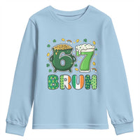 Funny St Patricks Day Six Seven Meme Youth Sweatshirt Irish American Gift