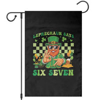 Funny Leprechaun Says Six Seven Garden Flag St Patricks Day