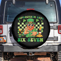 Funny Leprechaun Says Six Seven Spare Tire Cover St Patricks Day