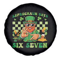 Funny Leprechaun Says Six Seven Spare Tire Cover St Patricks Day