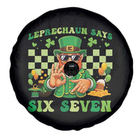 Funny Leprechaun Says Six Seven Spare Tire Cover St Patricks Day