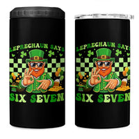 Funny Leprechaun Says Six Seven 4 in 1 Can Cooler Tumbler St Patricks Day