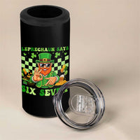 Funny Leprechaun Says Six Seven 4 in 1 Can Cooler Tumbler St Patricks Day