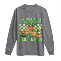 Funny Leprechaun Says Six Seven Long Sleeve Shirt St Patricks Day