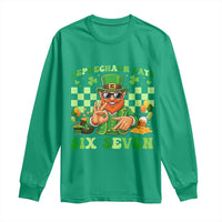 Funny Leprechaun Says Six Seven Long Sleeve Shirt St Patricks Day