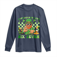 Funny Leprechaun Says Six Seven Long Sleeve Shirt St Patricks Day