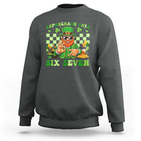 Funny Leprechaun Says Six Seven Sweatshirt St Patricks Day