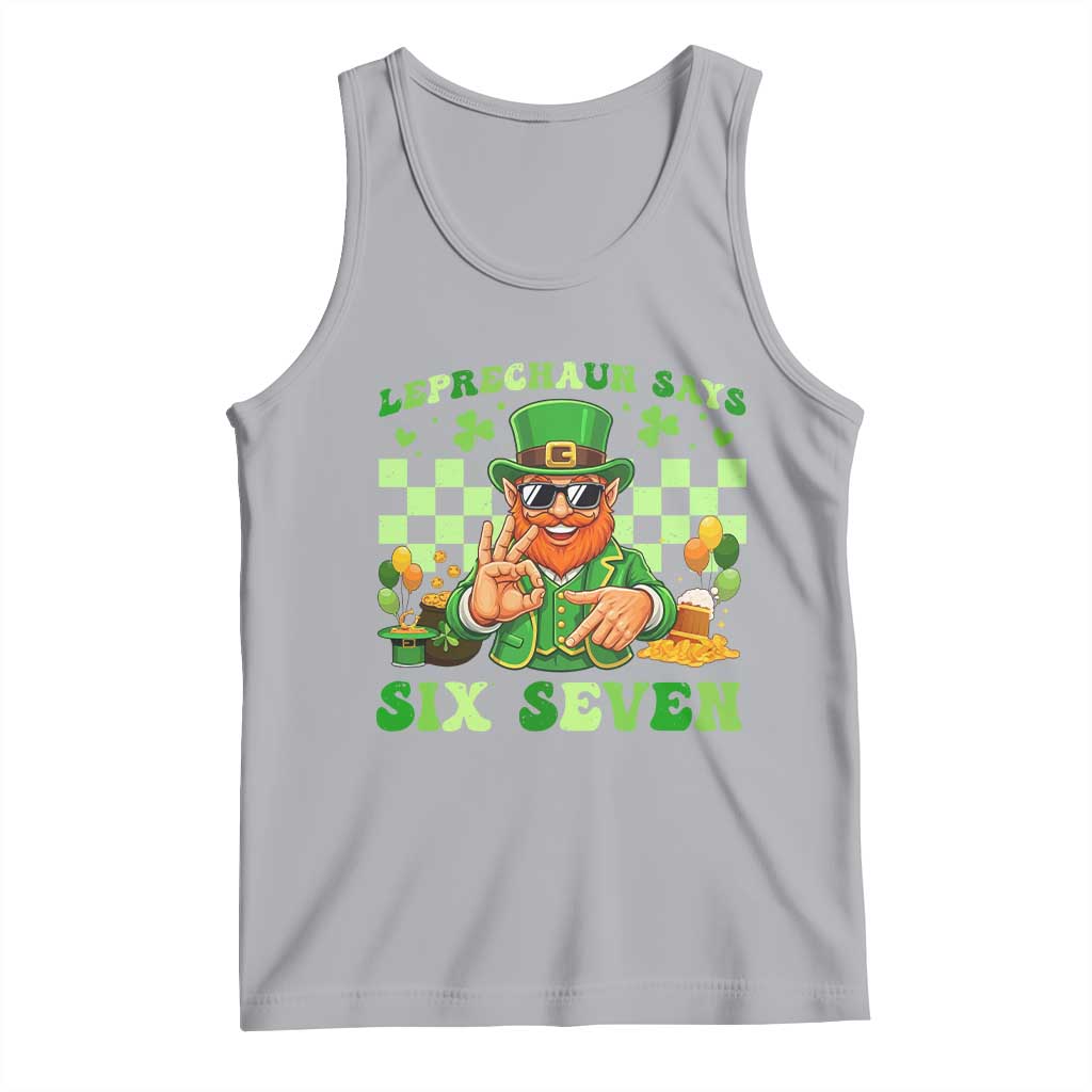 Funny Leprechaun Says Six Seven Tank Top St Patricks Day