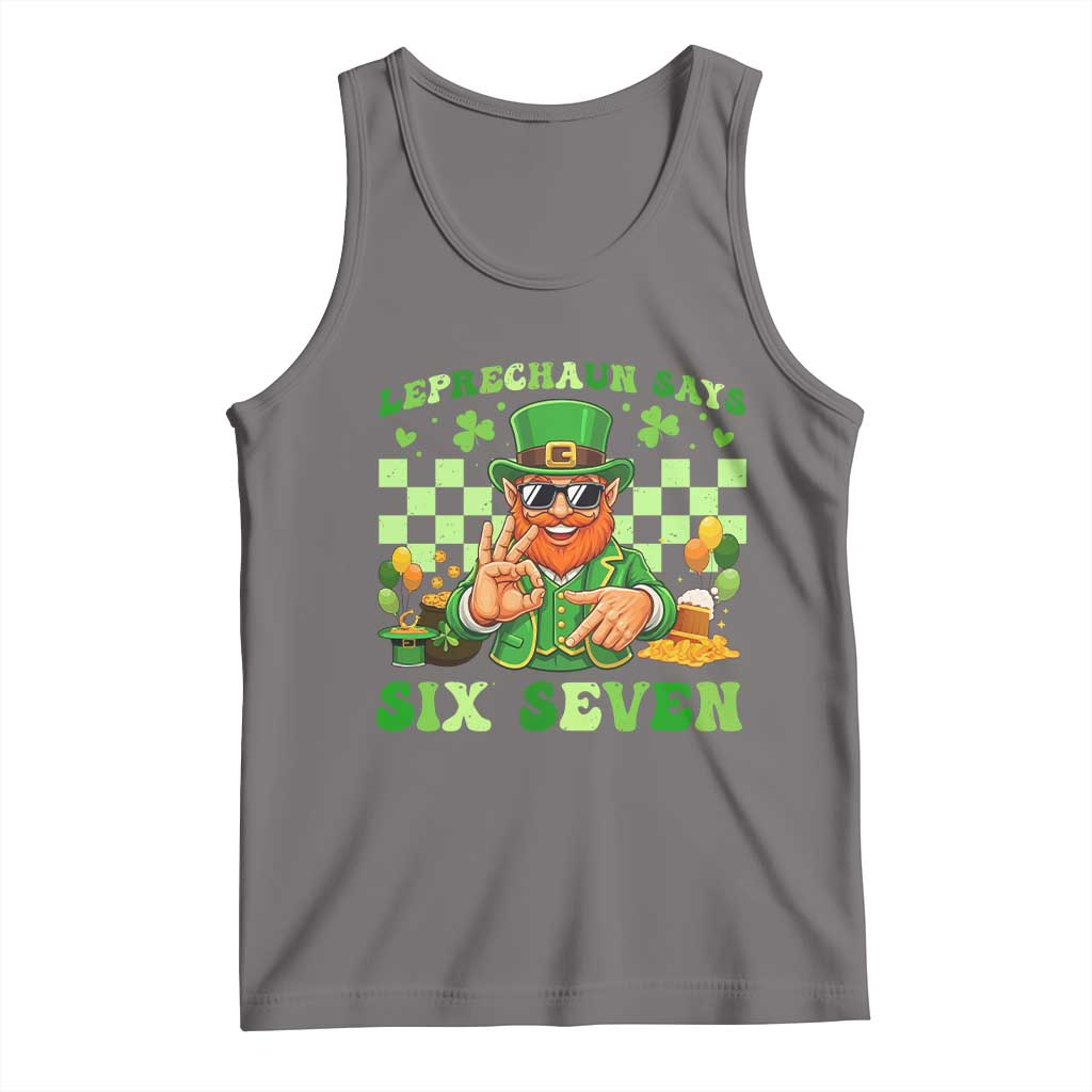 Funny Leprechaun Says Six Seven Tank Top St Patricks Day