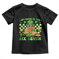 Funny Leprechaun Says Six Seven Toddler T Shirt St Patricks Day