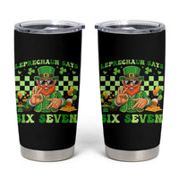 Funny Leprechaun Says Six Seven Tumbler Cup St Patricks Day