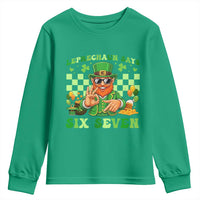 Funny Leprechaun Says Six Seven Youth Sweatshirt St Patricks Day