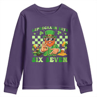 Funny Leprechaun Says Six Seven Youth Sweatshirt St Patricks Day