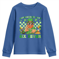 Funny Leprechaun Says Six Seven Youth Sweatshirt St Patricks Day