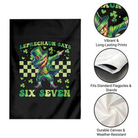 Leprechaun Six Seven Meme Garden Flag Funny St Patricks Day Gift