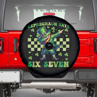 Leprechaun Six Seven Meme Spare Tire Cover Funny St Patricks Day Gift