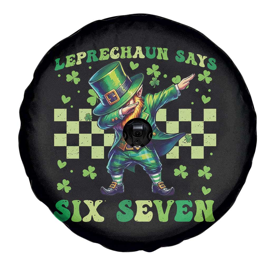 Leprechaun Six Seven Meme Spare Tire Cover Funny St Patricks Day Gift