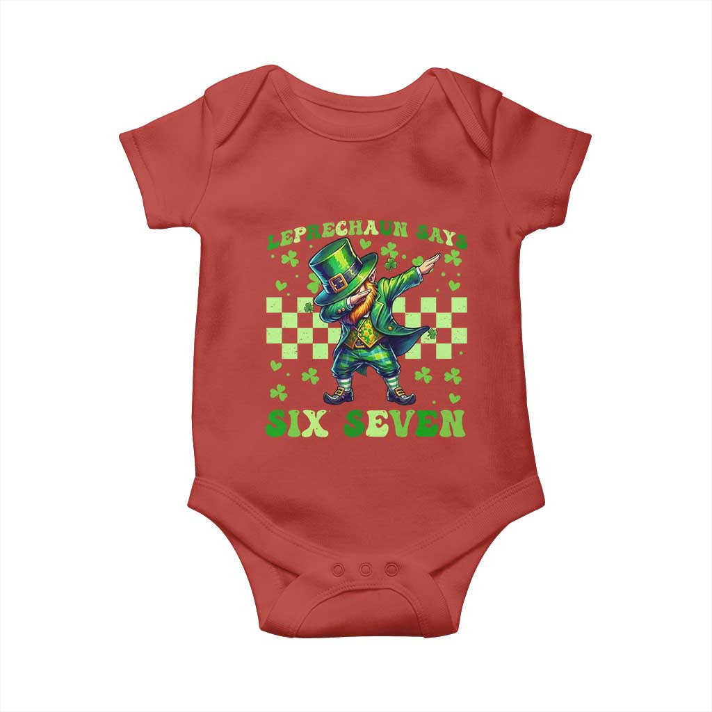 Leprechaun Six Seven Meme Baby Onesie Funny St Patricks Day Gift