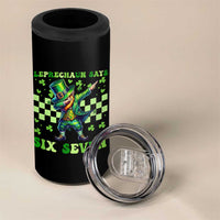 Leprechaun Six Seven Meme 4 in 1 Can Cooler Tumbler Funny St Patricks Day Gift